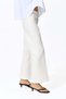 Bootcut cotton canvas trousers