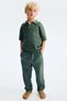 Linen-blend trousers