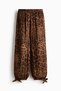 Tie-detail balloon trousers - 5