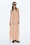 Flounced chiffon dress