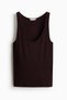 Scoop-neck vest top