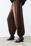 Drawstring-detail balloon trousers - 3