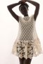 Crochet-look flared-skirt dress - 3