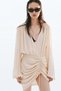 Drawstring-detail balloon-sleeved dress - 3