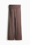 Foldover-waist cotton trousers - 3