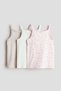 3-pack cotton strappy tops - 2