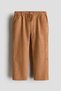 Cotton roll-up trousers
