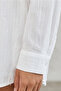 3900 Oversize Long Basic Shirt - White - 4