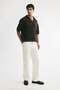 Relaxed Fit Crochet-look polo shirt - 4