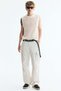 Regular Fit Hole-knit sweater vest - 4