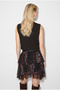 Women's Navy Blue-Khaki Belted Lined Lace Detailed Mini Skirt 4172 60283981 - 5