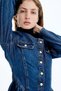 Flared-skirt denim dress - 4