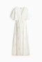 Embroidered drawstring dress - 2