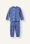 100% Cotton Space Patterned Long Sleeve Top Elasticized Leg 2-Piece Pajama Set Baby Boy I1441A526Au - 6
