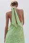 Lace halterneck dress - 4