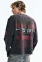Relaxed Fit Long-sleeved printed cotton T-shirt - 4