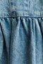 Flared-skirt denim dress