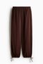 Drawstring-detail balloon trousers
