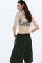 Bead-detail crochet-look shirt - 5