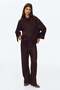 MAMA Pointelle-knit drawstring trousers