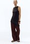Tailored linen trousers