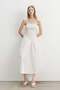 Smocked flared-skirt dress - 3