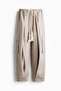 Wrap-detail drawstring trousers - 4