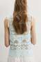 Motif-detail crochet-look top - 6