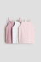 3-pack cotton strappy tops - 2