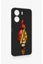 Redmi 13C Compatible Cut-Out Lion Pattern Silicone Case - 3