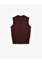 Half Button Polo Collar Sleeveless Knitwear Undershirt T-Shirt - 5