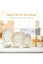 ZAYA 32 Pc New Bone China Dinner Set for 6 Persons – White Embossed Ornamental Design - 5