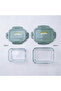 2PCS Borosilicate Glass Food Storage Container Set 350ml & 650ml Glass Food Saver Lunchbox - 5
