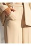 Women's Stone High Waist Wide Leg Long Side Pockets Straight Woven Flowy Pants - 8
