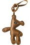 Fuerxy Brown Bear Bag Charm, Cute Bear Charm for Purse Handbags Bag Accessories Car Charms PU Teddy Bears Key Charms, Medium, Polyurethane (PU)