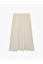 Stitching Detailed Regular Waist Regular Fit Long Skirt - 2