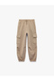 Loose Fit Jogger Sweatpants with Cargo Pockets and Elastic Waist - 4