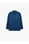 Regular Fit Buttoned Classic Collar Long Sleeve Linen Shirt