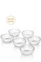 13877-2 Vanes 6-Piece Floren Glass Presentation Bowl 10 cm – Snack Bowl, Pudding and Breakfast Bowl Set - 5