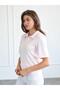 Women's Pink Polo Collar Padded Short Sleeve Buttoned Regular Fit Blouse - 5