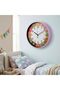 30cm Kids Owl Wall Clock Silent Non-Ticking Sweep Movement – Large 12-Inch Pink Frame - 2