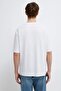 Embroidered White Men's T-Shirt M0613130-620 - 3
