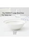 JUNA New Bone China Bowl 23 cm – Large White Serving Bowl with Subtle Texture for Salads - 3