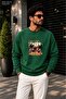 Men'Sbad Dreams Los Angeles Palm Tree Printed Cycling Round Neck Casual Sweatshirt