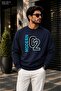 Men's Modern 02 Printed Cycling Round Neck Casual Sweatshirt