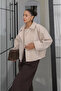 Stone Waist Elastic Allerli Crop Jacket - 4020 - 4