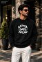 Men's Better Days Ahead Printed Cycling Round Neck Casual Sweatshirt