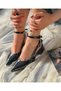 Dubai Black Patent Leather 5 cm Heel Sandals - 6