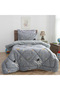 Single Double-Sided Astronaut Patterned Wellsoft Quilt 155X215 + 1 Pillowcase