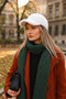 Women's Soft Plush Visor Winter Hat Warm Cap